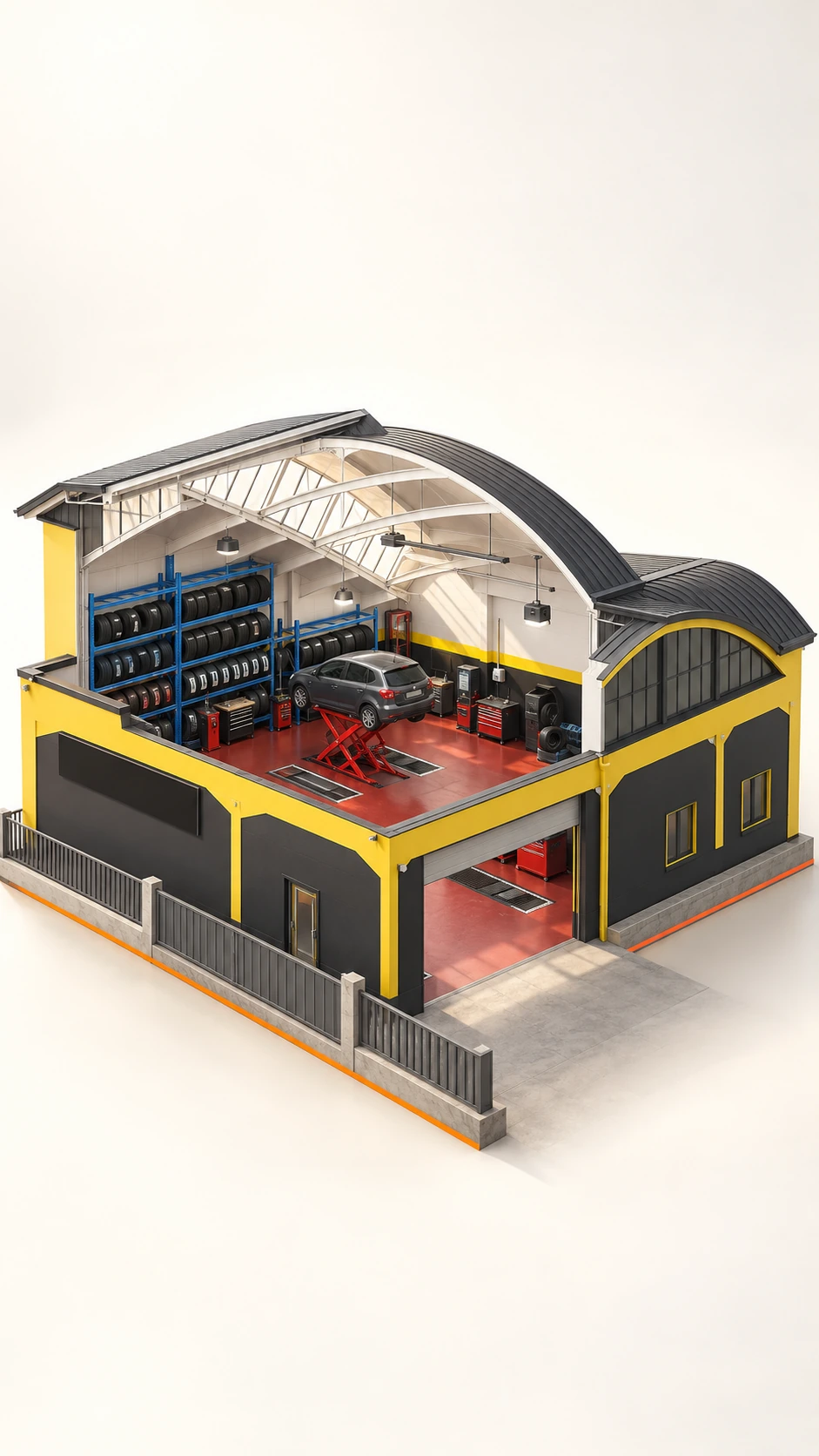 Ricostruzione 3D dell'officina